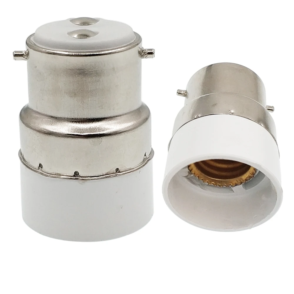 

1pc B22 to E14 lamp base adapter Bayonet light socket adapter Bayonet base to Candelabra E14 lamp holder Converter CE Rohs