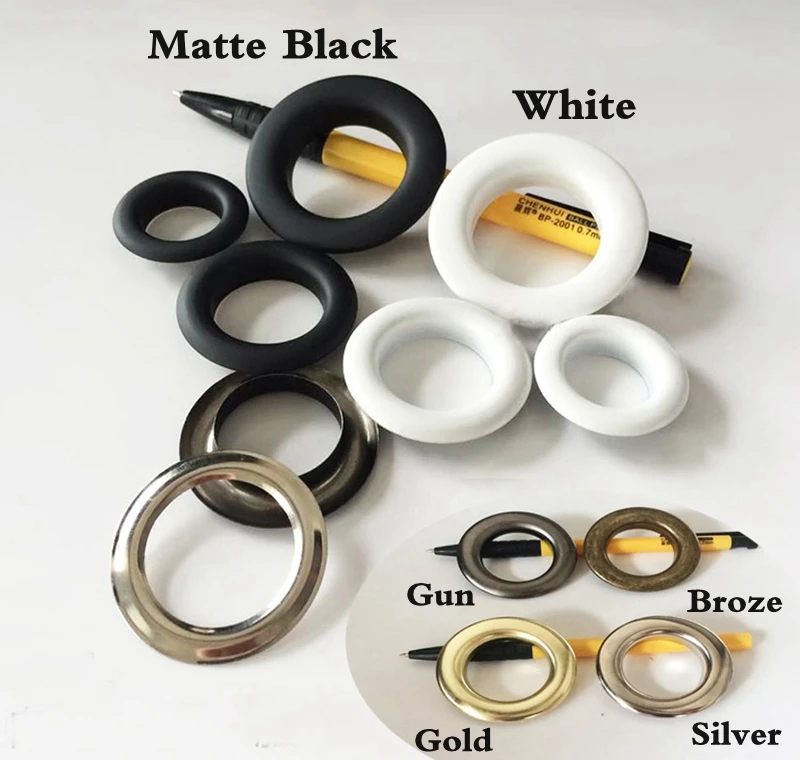 

Big size Eyelets with Grommet for bag, hat, shoe,clothes,jeans,leather chocker decoration diy craft accessory