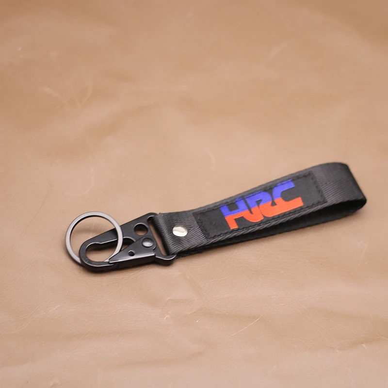 

Motocross Embroidery Key Holder Chain Keychain for Honda HRC CBF CBR 250R 600RR 1000RR VFR Motorcycle Strap Key Ring Keyring