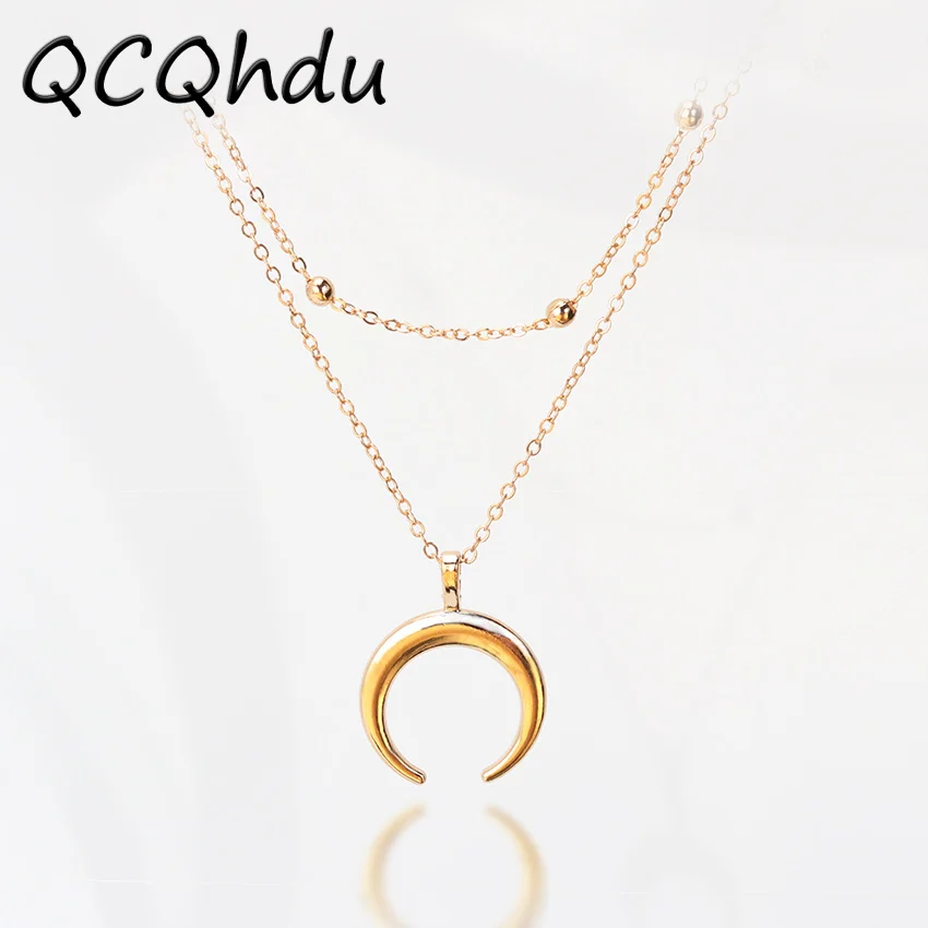 

Multilayer Chokers Necklaces for Women Triangle Circle Geometric Pendant Necklace Fashion Jewelry Bijoux Collar