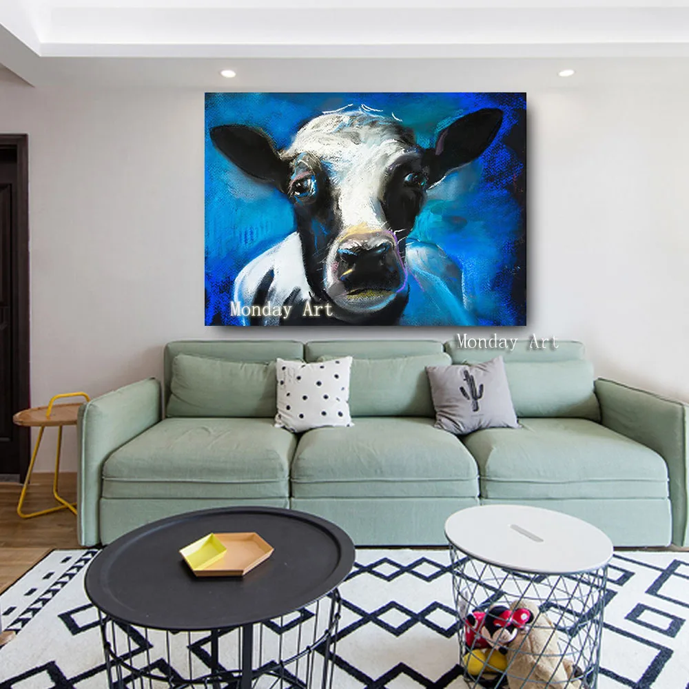 Embelish-1-Pieces-Lovely-Cow-Face-HD-Print-Canvas-Oil-Waterproof-Painting-For-Living-Room-Large (1)