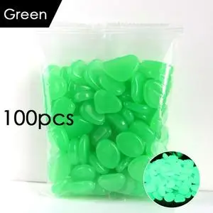 Luminous Glow In The Dark Pebbles (100 Pieces)