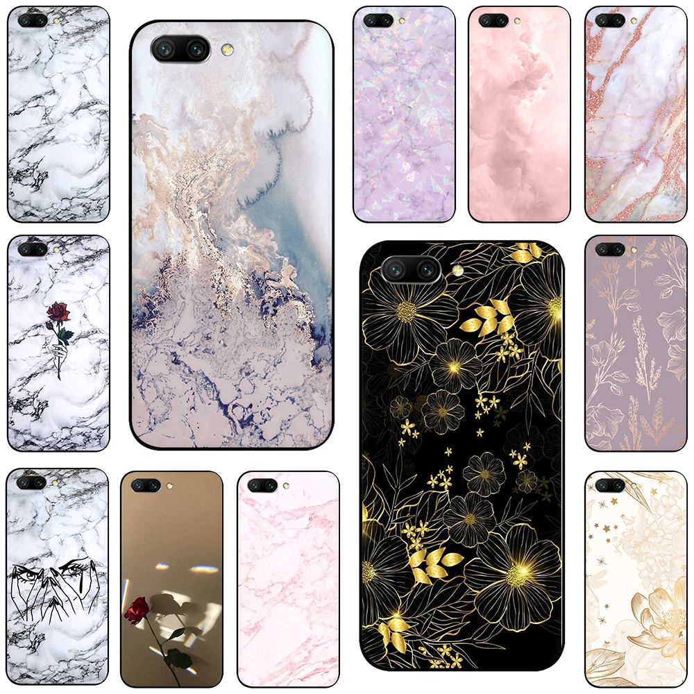 

Marble TPU Soft Silicone Case Cover For Huawei Honor 6A 7A 7 8 X 8 9 10 Lite 8C