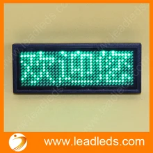 Зеленый светодиодный миниатюрный значок с usb-кабелем программируемый перезаряжаемый светодиодный прокрутка именные метки