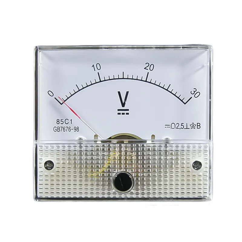 Пластиковый аналоговый указатель Volmeter, измеритель напряжения, панель 5 в 10 в 15 в 20 в 30 в 50 в 75 в 100 В 200 в 300 в 500 В, Механический датчик высокой точности