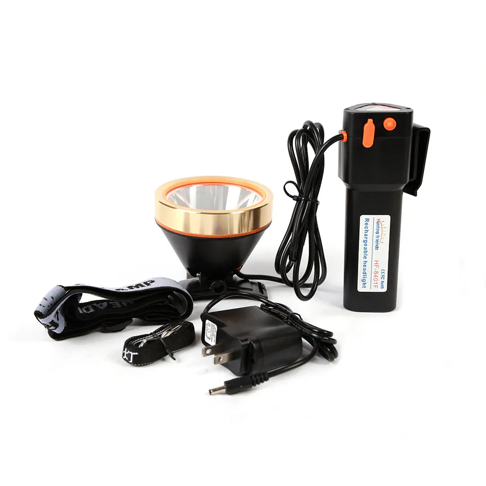 Светодиодный налобный фонарь высокой мощности для охоты и друзей перезаряжаемый