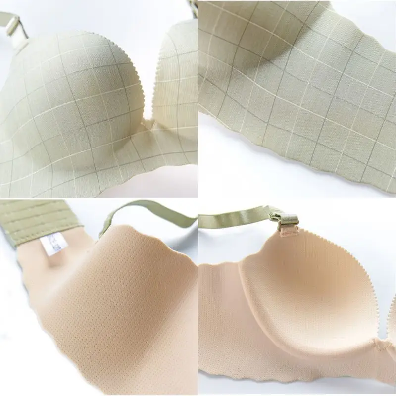 Для женщин Push Up Белье без косточек бюстгальтер белье Мода Bralette полосатый бюстгальтер Sexy бесшовные бюстгальтеры для женского нижнего белья