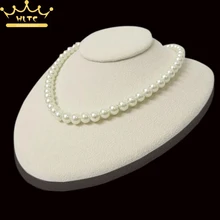 Новое поступление бежевый манекен замша бархат деревянная основа для ожерелья и кулон горизонтальный тип держатель