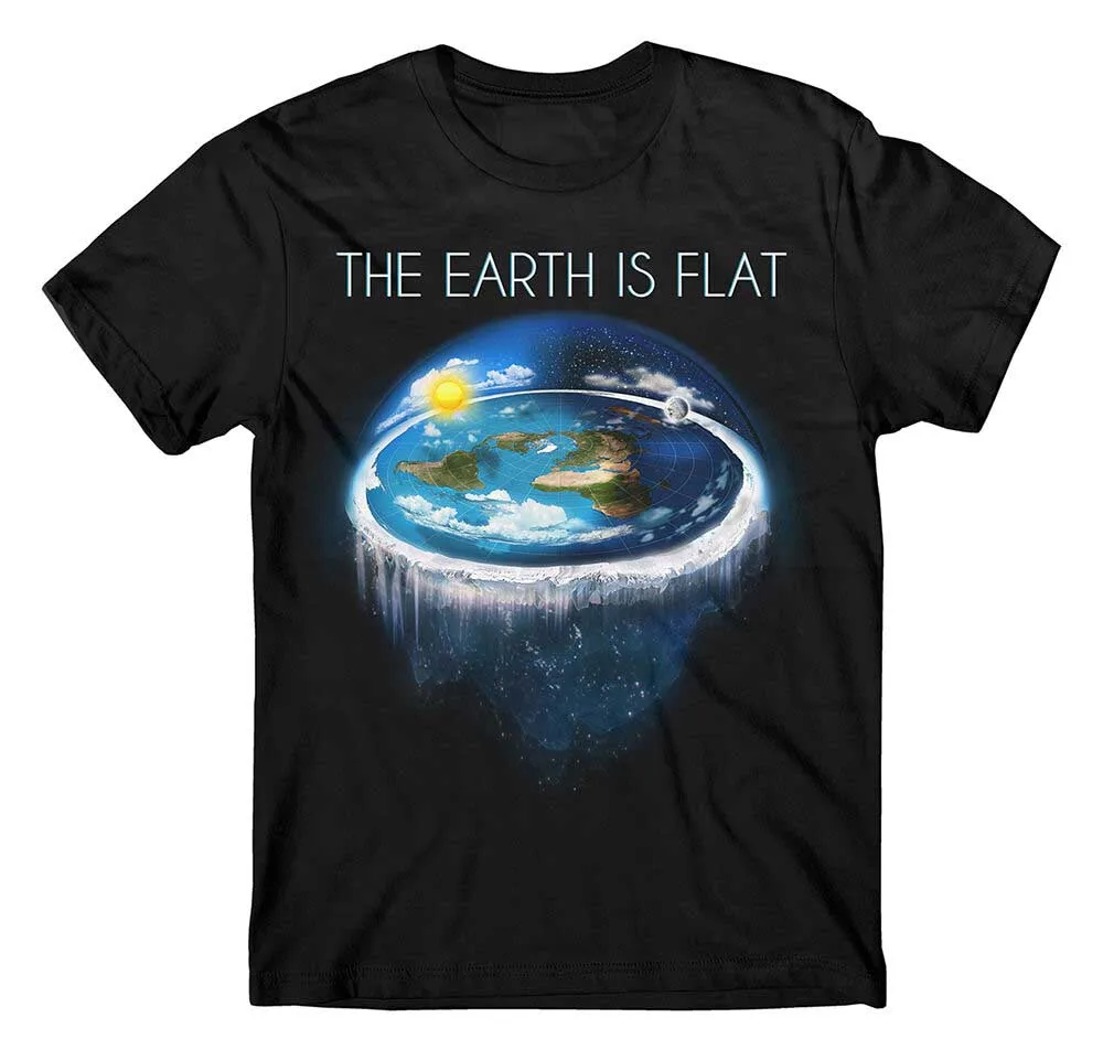 

Flat Earth T Shirt,Earth Is Flat,Firmament, Sheol,Conspiracy, New World Fe1 T Shirt Homme 2019 New Street Wear Tees