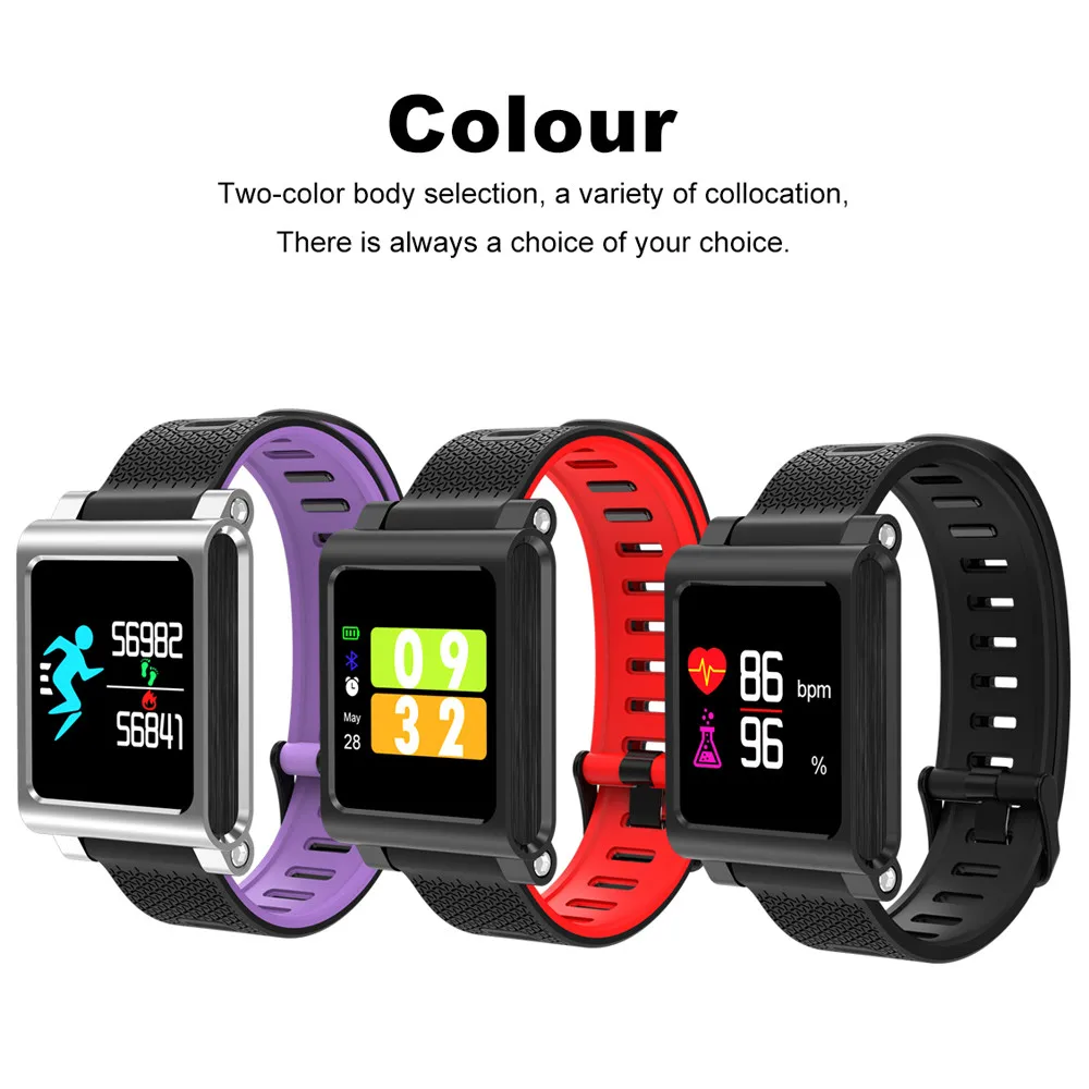

K8 Smart Color Screen Blood Pressure Exercise Heart Rate Pedometer Smart Watch smart watch men blood pressure waterproof sport