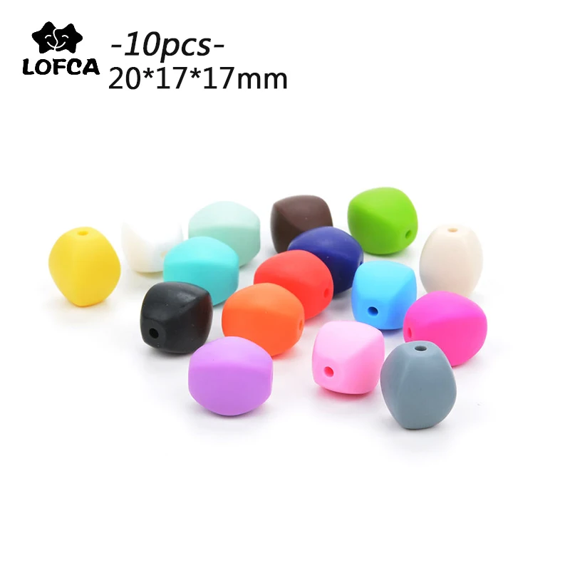 

LOFCA 10pcs/lot Silicone Olive Loose Beads Baby Teethers BPA Free Baby Toy Food Grade Necklace Making Accessories Pacifier Chain