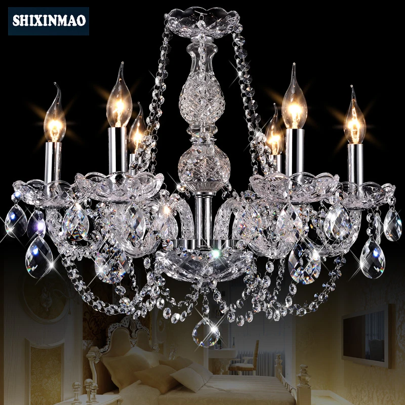 SHIXNIMAO роскошный электрическая хрустальная люстра 6arm/8arm/10arm/15arm 011|lamp crystal|electric