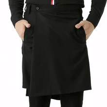 Новая Корейская версия юбки брюки моды прилива раздел юбки трофей мужские шаровары мужчины и женщины с абзацем