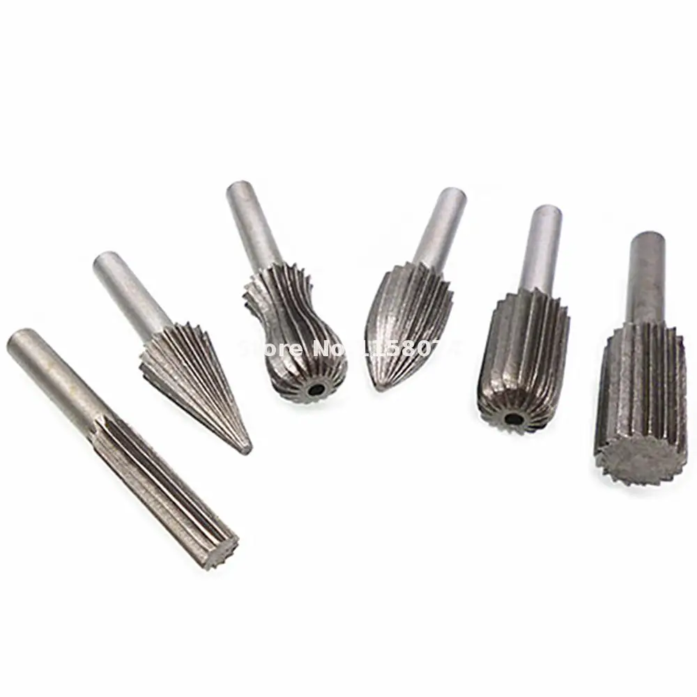 High Speed Steel Rotary Burrs 6Mm Shank Router Rasps for Metal