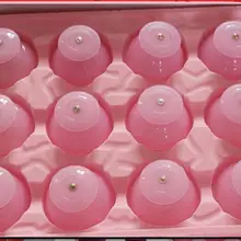 Для похудения тела 12 шт. набор силиконовых банок Массажная чашка акупунктурные присоски Вакуумный Куб набор