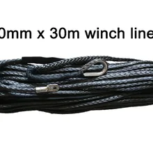 Treuil pour 4x4, 10mm de long, 30m de long, corde de remorquage, pour véhicule tout terrain, en fibre synthétique, en plasma