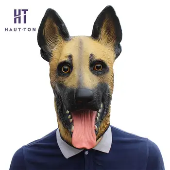 

Latex Dog Head Mask Party Halloween Animal Costume Party Tool Mask Masquerade Party Dress Event Party Supply