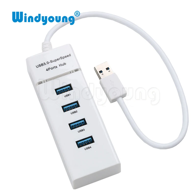 Mini USB HUB 3.0 5Gbps 4 PortMicro USB 3.0 HUB USB Splitter Adapter Super Speed High Quality Computer Peripherals White/Black