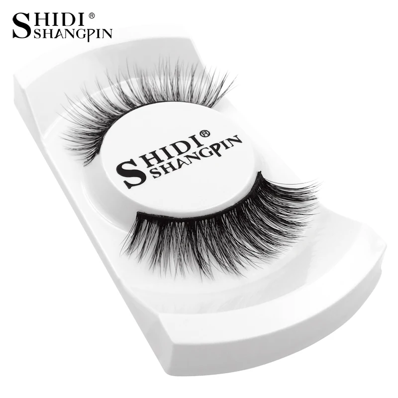 

1Pair Natural False Eyelashes Makeup 3d Mink Lashes Eyelash Extension Make Up Real Siberian Strip Mink Eyelashes