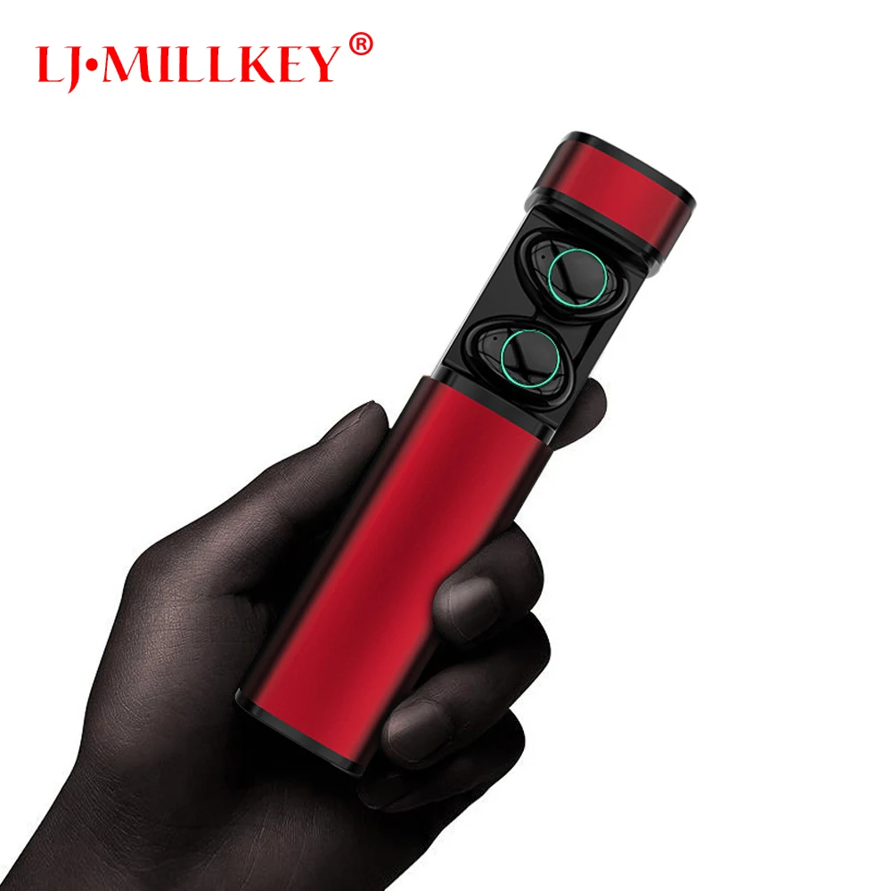 TWS 4.2 earbuds handsfree earpiece noise canceling headset stereo wireless bluetooth earphone for phone LJ-MILLKEY YZ176 wireless headphones earbuds built in microphone stereo headphone headset handsfree noise canceling handsfree bluetooth 4 1 bt815