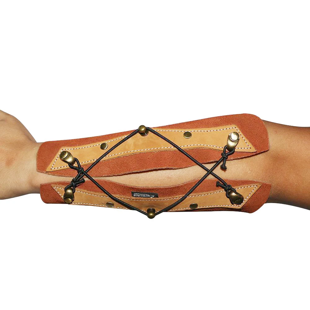 

Archery Arm Guard Traditional Leather for Hunting Shooting Recurve Longbow Bow
