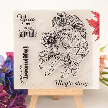 

Fairy Tale Transparent Clear Stamp for DIY scrapbooking/Card Making NN77