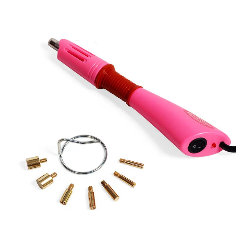 

Quick Heated Hotfix Rhinestone Applicator Hot Fix Applicator Iron-Wall Heat-Fix Tool Electric Soldering Iron