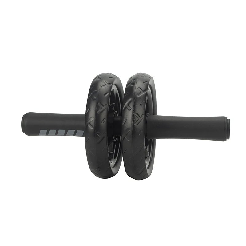 

Black Muscle Double-wheeled Updated Abdominal Wheel Roller Gym Fitness Equipment Accessory Workout Gym Roller for Home Gym Tool