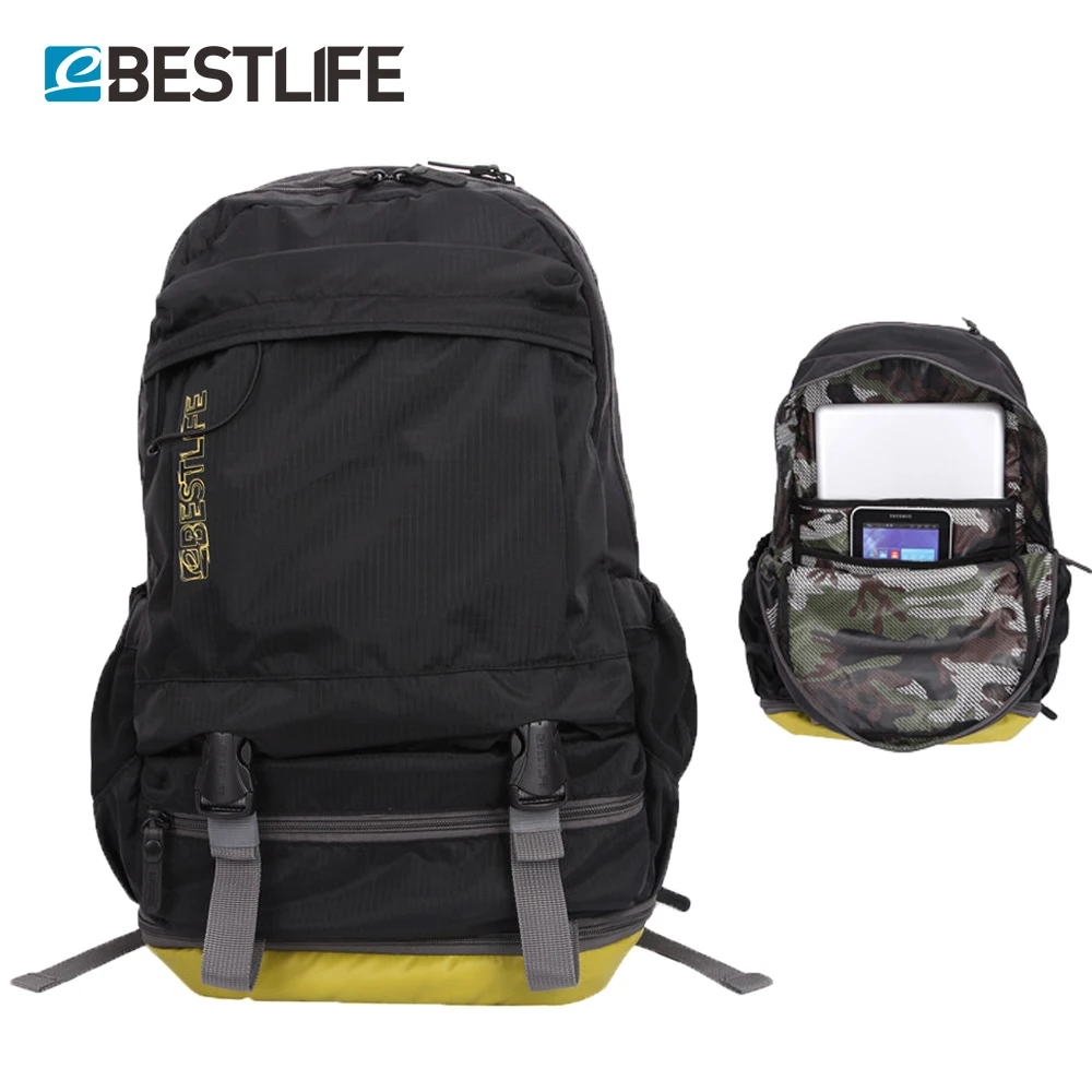 

BESTLIF Unisex Travel Bag Pack Light Weight laptop Backpack Rucksack With Shoes Compartment Waterproof Ripstop Nylon Backpacking