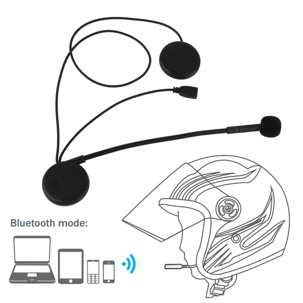 

Wireless Bluetooth Headset Motorcycle Helmet Earphone Headphone Ultra-thin Stereo Speaker Handsfree Music For MP3MP4 Smartphone