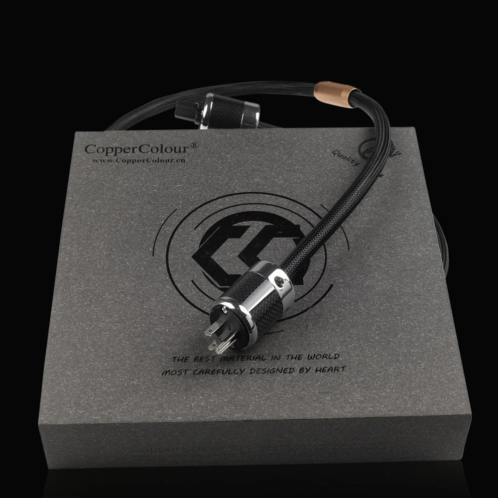 CopperColour CC OCC BETA HIFI POWER CABLE PTFE PVC AU/US/EUR Schuko Plug Audiophile Audio Cable Custom Length |
