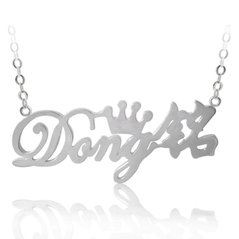 Sterling silver necklace custom-made women's alphanumeric chain Christmas gift valentine's day features product | Украшения и