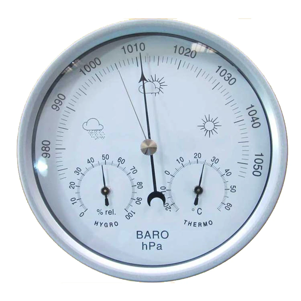 132mm Dial Mechanical Aneroid Barometer Hygrometer Thermometer Wheather