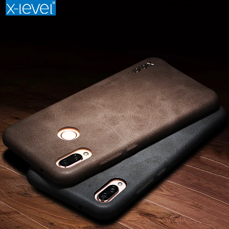 X Level Case For Huawei Nova 3e Luxury PU Leather Original Vintage