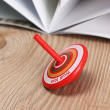 Подарки на Рождество, день рождения, 1/3 шт, деревянные детские игрушки с гироскопом, дети, взрослые, облегчение стресса, настольный спиннинг, игрушки случайного цвета