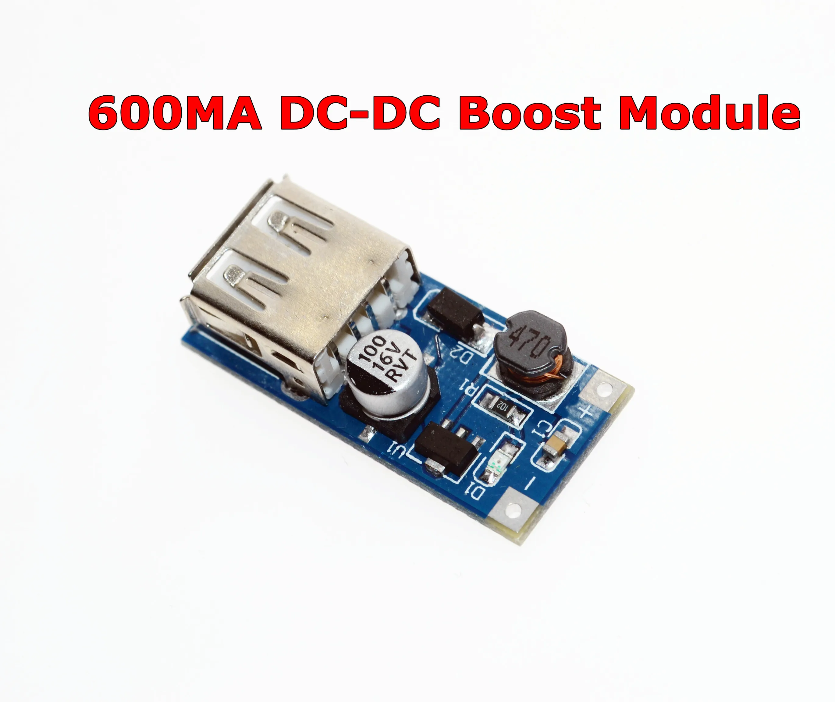 

DC-DC USB Output charger step up Power Boost Module 0.9V ~ 5V to 5V 600MA USB Mobile Power Boost Board