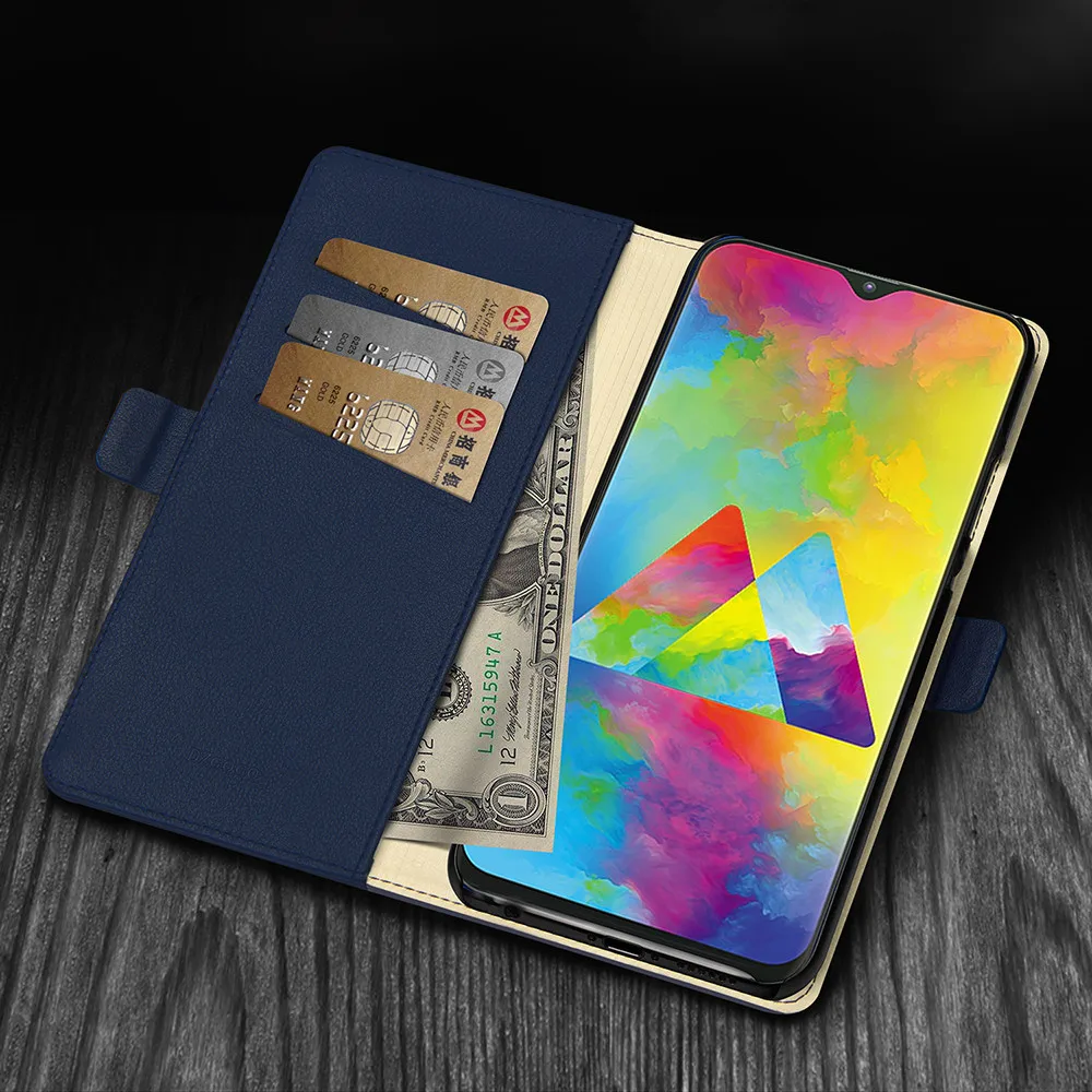 Чехол для samsung Galaxy M20, 6,3 дюймов, высококачественный Магнитный чехол из искусственной кожи с защелкой для samsung Galaxy M20 M205FD, чехол-кошелек