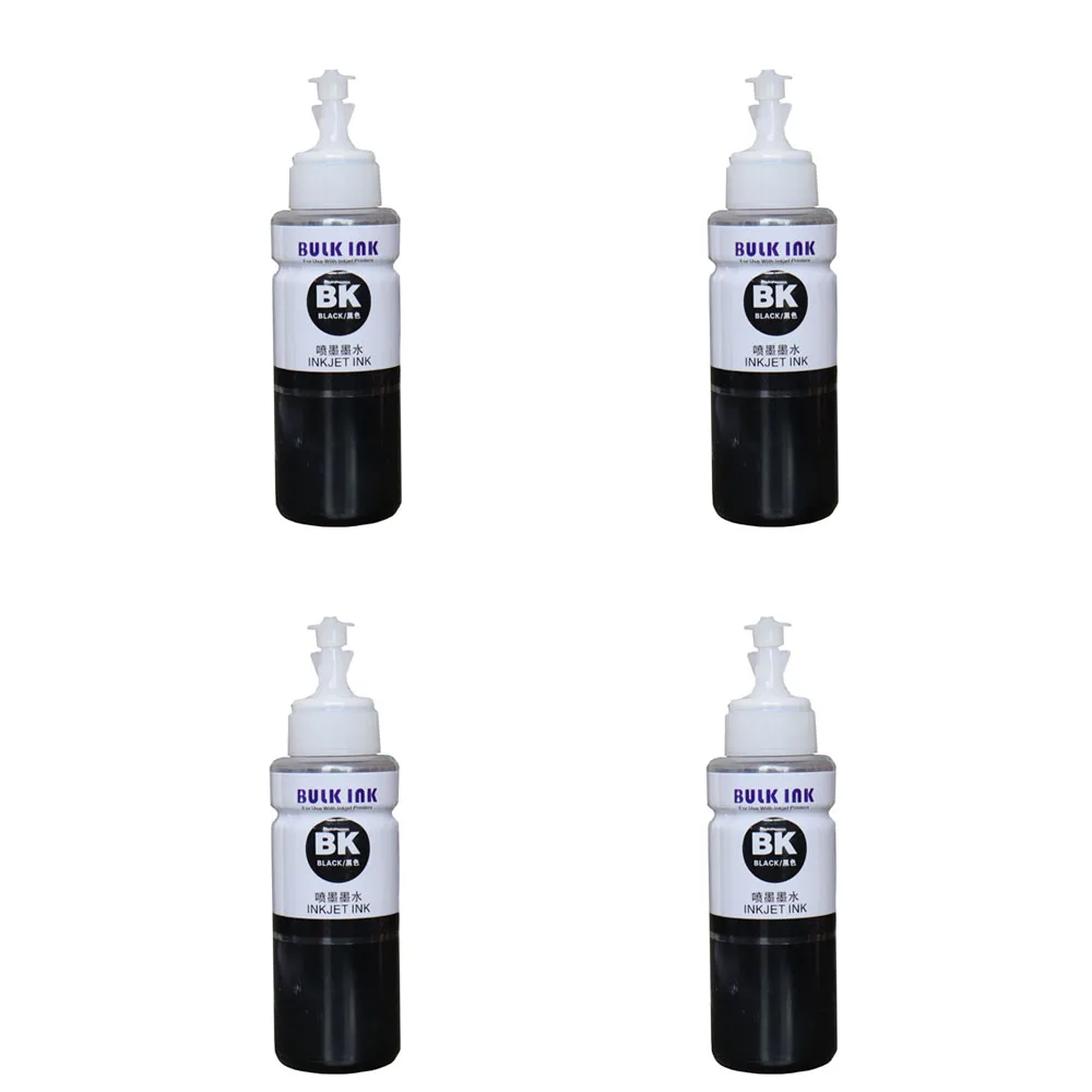 

4 70ml black Advantage Printing Bulk Ink &Dye Printer Ink Universal Compatible Refill Dye Ink Replacement For HP for epson