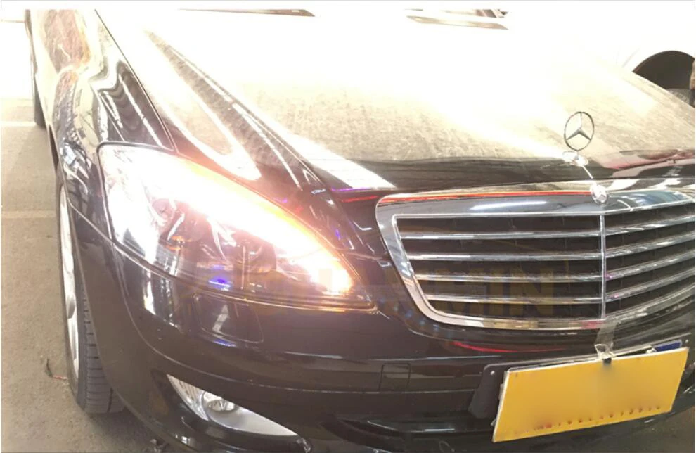 Автомобильный бампер фары для W221 головной светильник 2005 ~ 2009y туман автомобильные