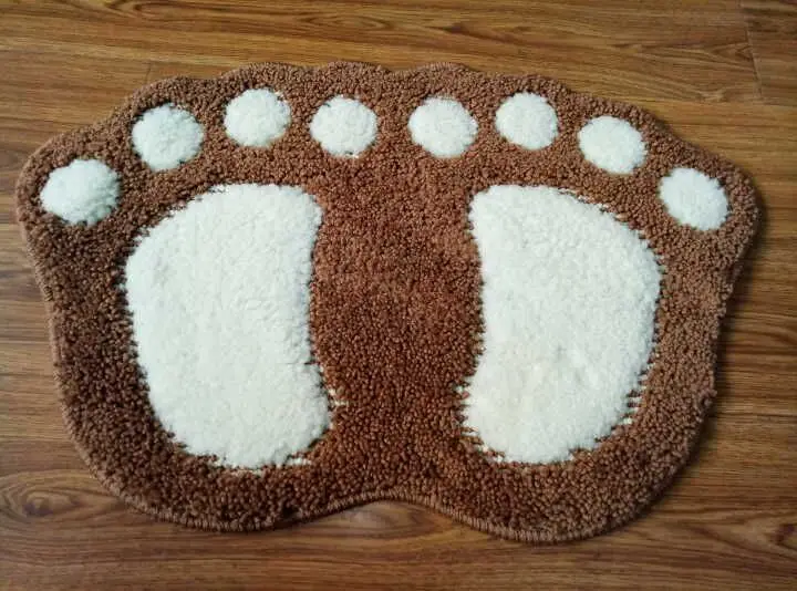 Clical Brown Bath Rug Bibulous Suede Floor Mat For Bathroom Bath Rug Bibulous Suede Floor Mat