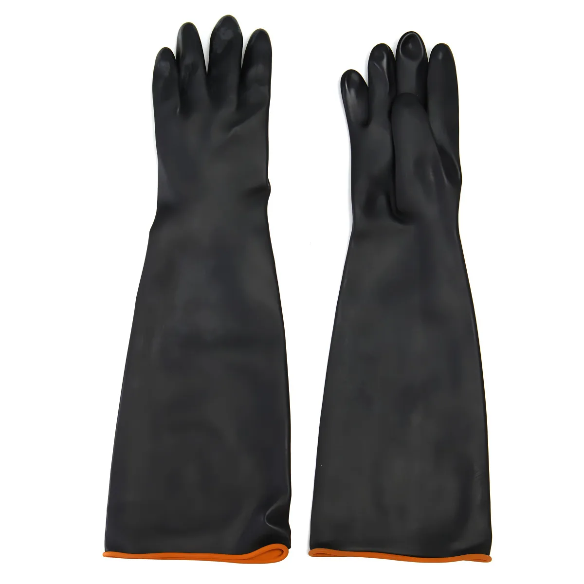 

NEW Safurance Latex Industrial Rubber Gloves Acid and Alkali Resistant Anti-corrosion Black Workplace Safety Protective Glove