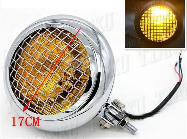 " металлическая сетка фары свет для Honda Rebel CMX 250 CA125 250 450 Gold Wing GL1500 GL1800 Shadow Ace VLX DLX MAGNA