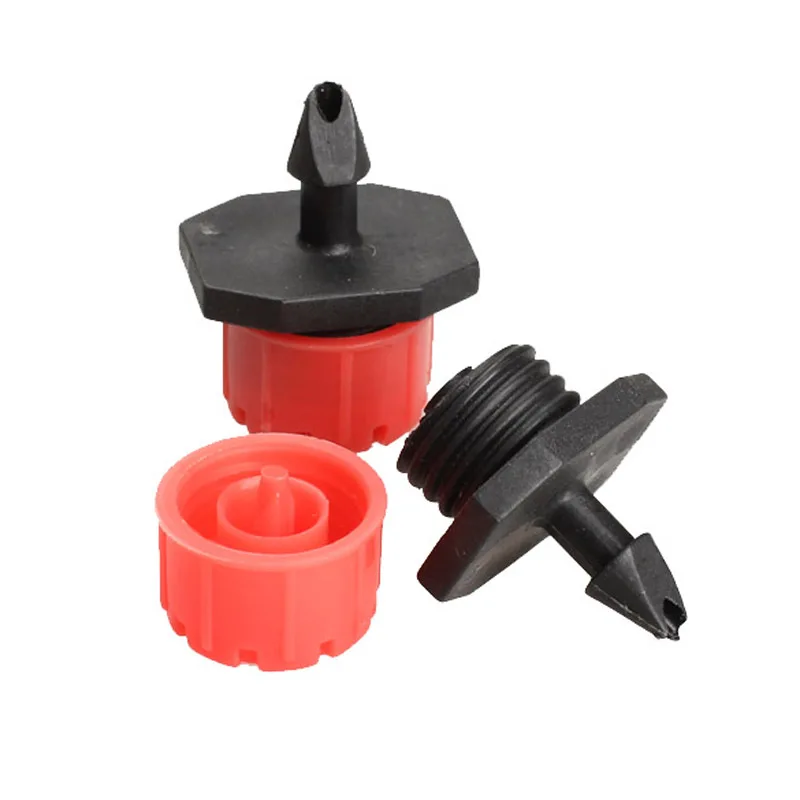 New 50Pcs Garden Micro Dripper Drip Head 1/4 Inch Hose Irrigation Misting