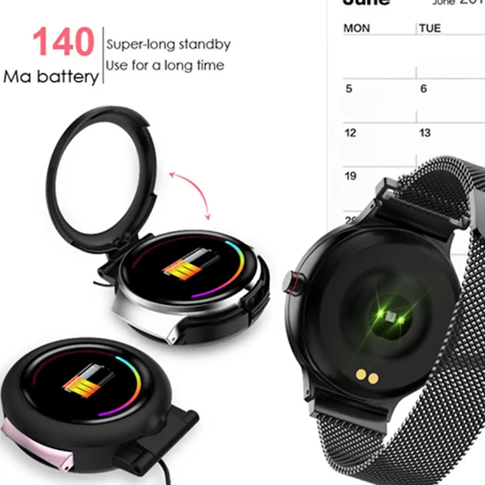 

H5 Women's Bluetooth Fitness Tracker Color Touch Screen Waterproof Watch with All-Day Activity Period Tracking Smart Bracelet
