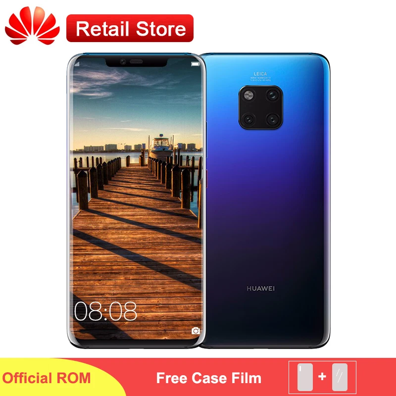 

Huawei Mate 20 Pro 4G Smartphone Global Version Option 6.39" Kirin 980 Octa Core Android 9 4 Cameras Quick Charge NFC OTG Phone