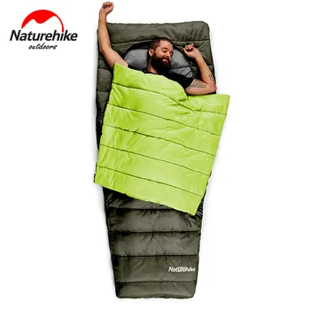 

Naturehike Outdoor Aduit Pancake Style Sleeping Bag Hollow Cotton Waterproof Coating Sleeping Bags Camping Cold Winter 3 Season