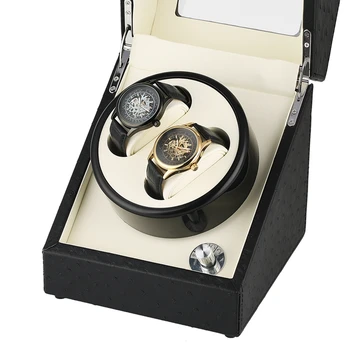 

Black Casket Motor Shaker Holder Display Automatic Mechanical Watch Winder Box Winding Case Holder Jewelry Storage Organizer
