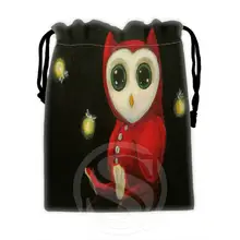 Классический Пользовательский Сова#7 drawstring Сумки для мобильного телефона планшета ПК упаковка подарок Bags18X22cm SQ00715-@ H0314