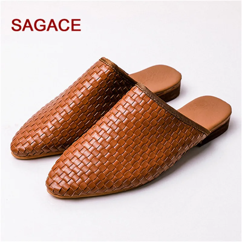 Г., новые модные сандалии женские плетеные Вьетнамки с острым носком, повседневная обувь сандалии без застежки в римском стиле