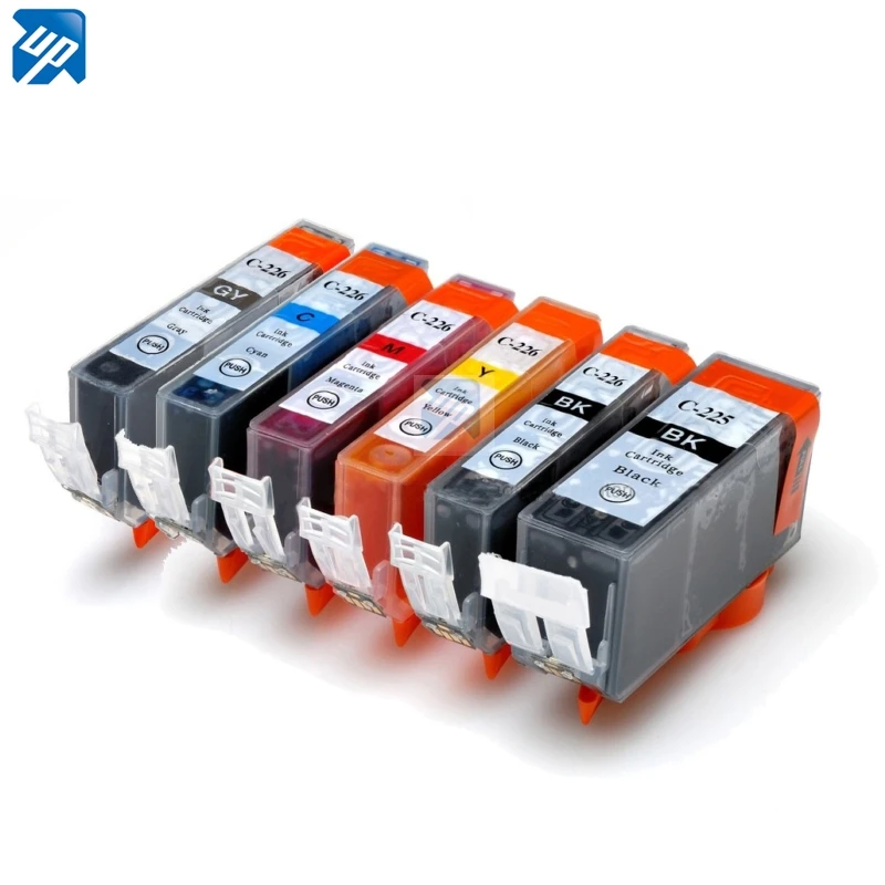 12 Pack PGI-225 CLI-226 w/Gray Ink Cartridge For Canon PIXMA MG6120 MG6220 12 Pack PGI-225 CLI-226 w/Gray Ink Cartridge For Canon PIXMA MG6120 MG6220